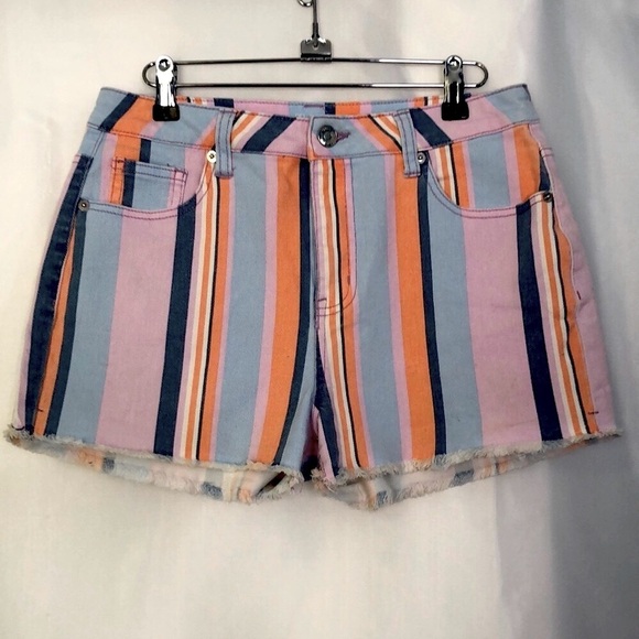 Wild Fable High Rise 5 Pocket Multi Color Short Size 8 - Picture 1 of 8